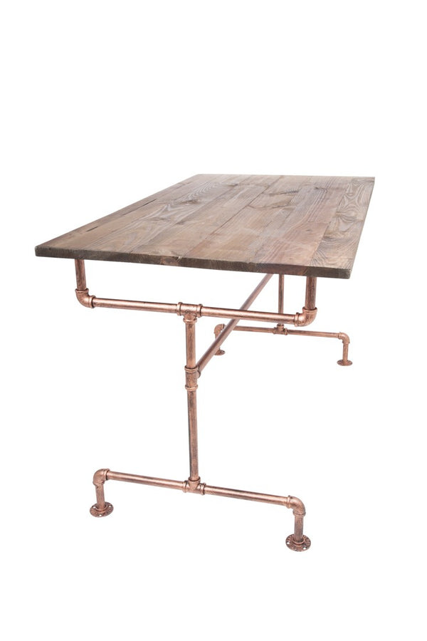 Large Industrial Table W/ Wood Top (IND-TABLE-L)