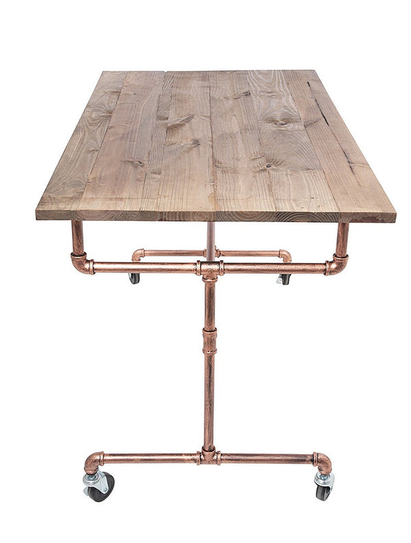 Large Industrial Table W/ Wood Top (IND-TABLE-L)