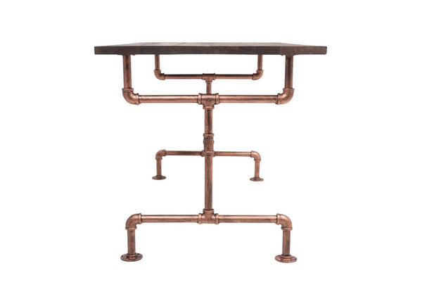 Small Industrial Table W/ Wood Top (IND-TABLE-S)