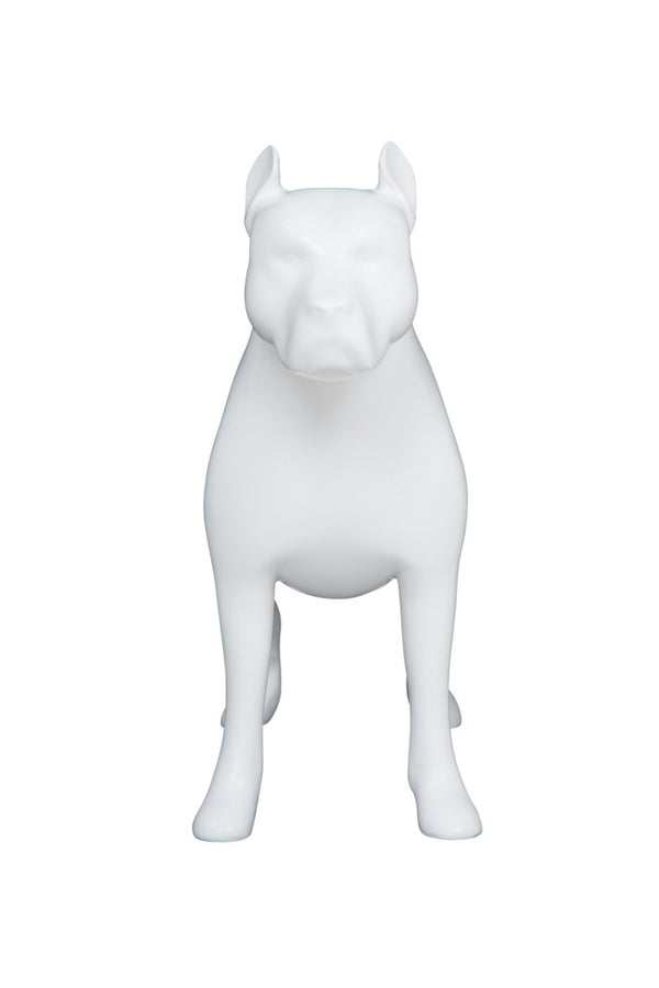 PIT BULL DOG MANNEQUIN (MA-DOG-PIT/WHT)