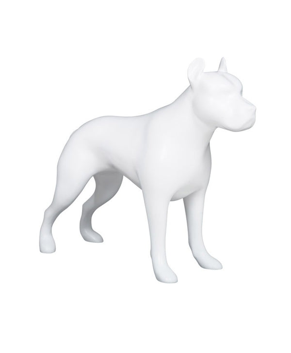 PIT BULL DOG MANNEQUIN (MA-DOG-PIT/WHT)