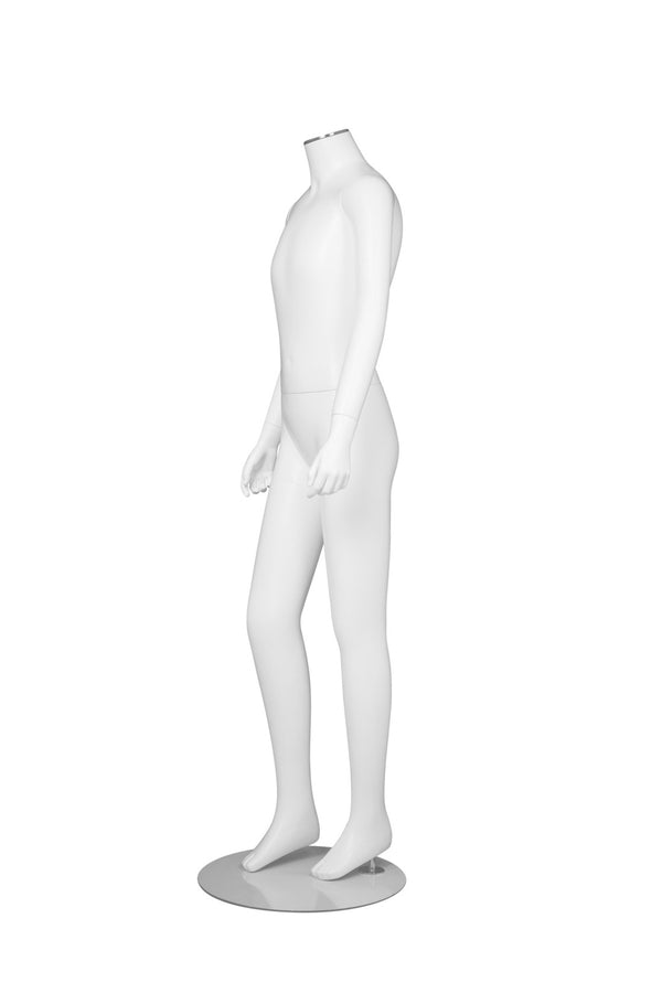 CHANGEABLE HEAD TEENAGE MANNEQUIN (MAC-BODY1/WHT)