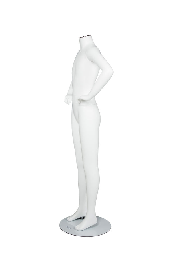 CHANGEABLE HEAD TEENAGE MANNEQUIN (MAC-BODY4/WH)