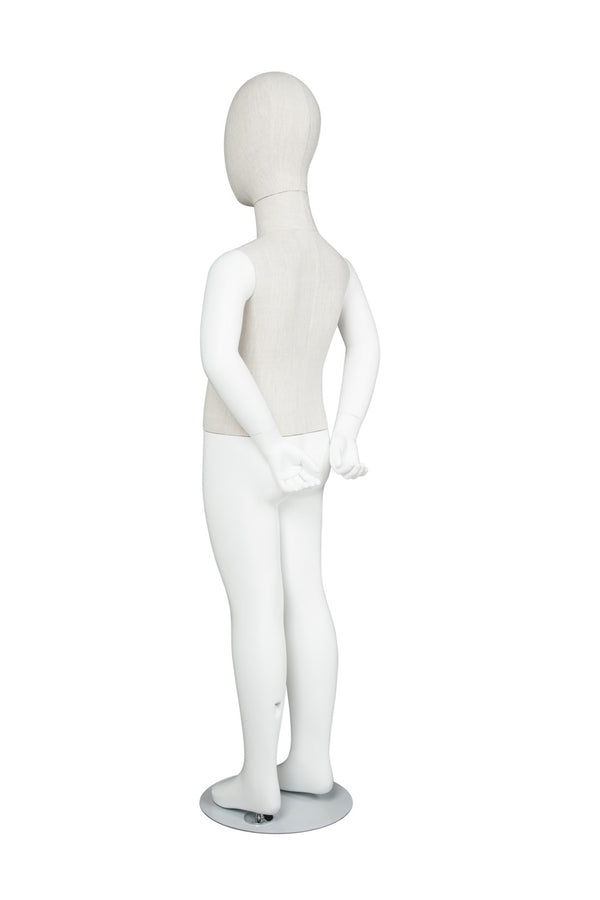 EGG FACE CHILDRENS MANNEQUIN (MAC-EGG10/WHLN)