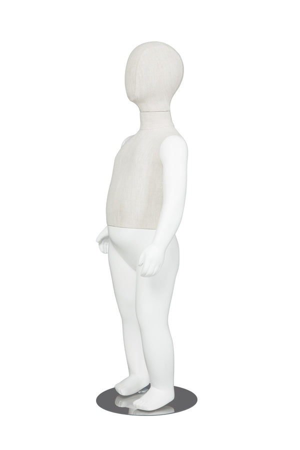 EGG FACE CHILDRENS MANNEQUIN (MAC-EGG11/WHLN)