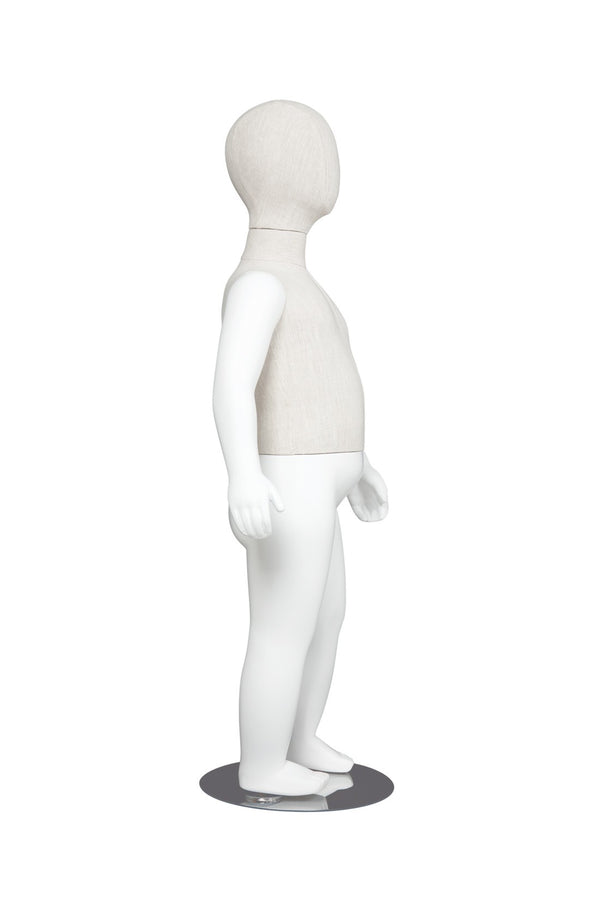 EGG FACE CHILDRENS MANNEQUIN (MAC-EGG11/WHLN)