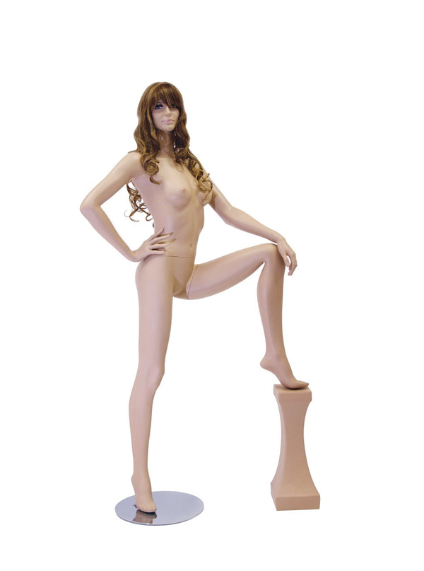 Female Skin Mannequin (MAF-A3-MIA9)  W/ BASE (WIG NOT INCLUDED)