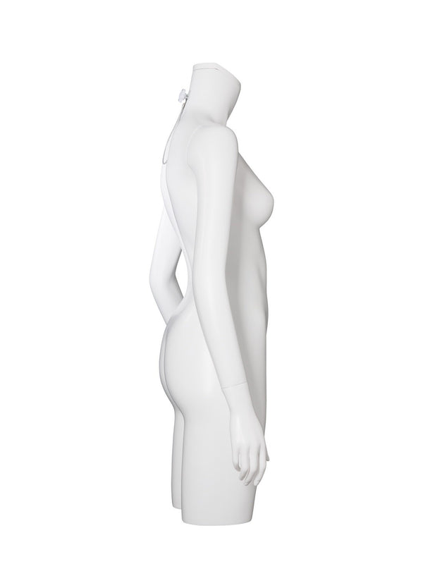 3/4 FEMALE W/ARMS MANNEQUIN (MAF-A4-3304/WHT)