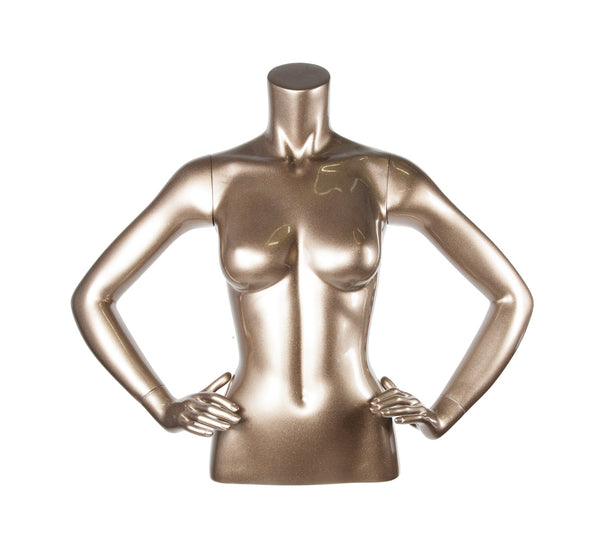 3/4 TORSO MANNEQUIN WITH BOTH ARMS AT WAIST (MAF-A4-3343)