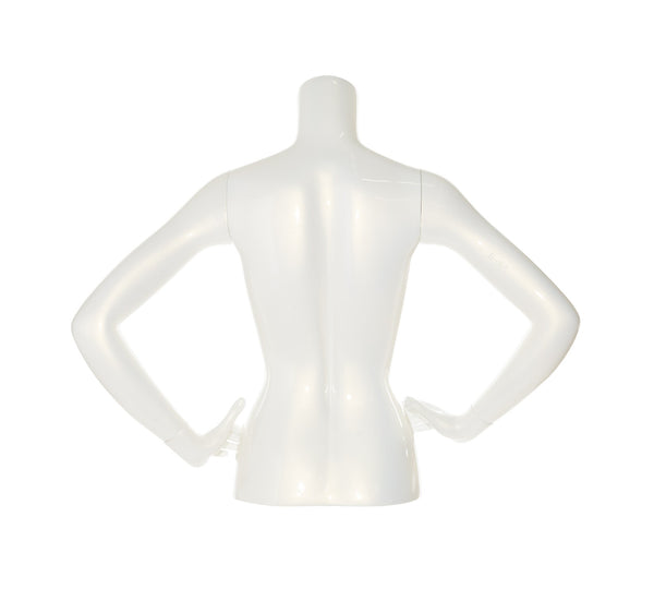 3/4 TORSO MANNEQUIN WITH BOTH ARMS AT WAIST (MAF-A4-3343)