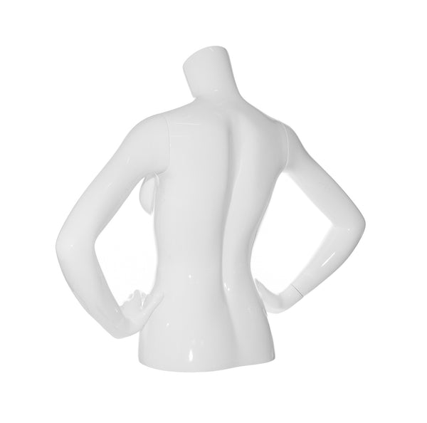 3/4 TORSO MANNEQUIN WITH BOTH ARMS AT WAIST (MAF-A4-3343)