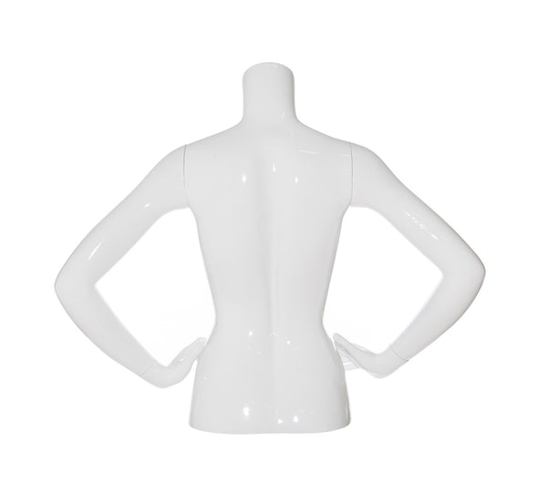 3/4 TORSO MANNEQUIN WITH BOTH ARMS AT WAIST (MAF-A4-3343)