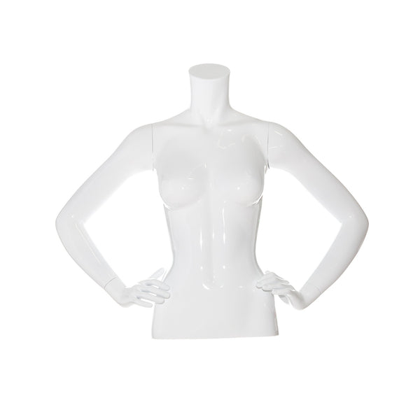 3/4 TORSO MANNEQUIN WITH BOTH ARMS AT WAIST (MAF-A4-3343)