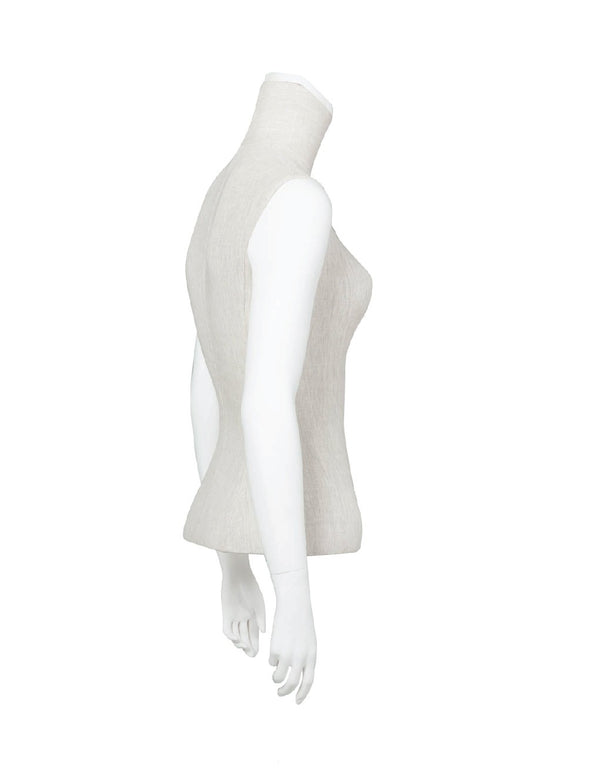 FEMALE 1/2 TORSO W/ ARMS POSED (MAF-A4-3500/WHT)