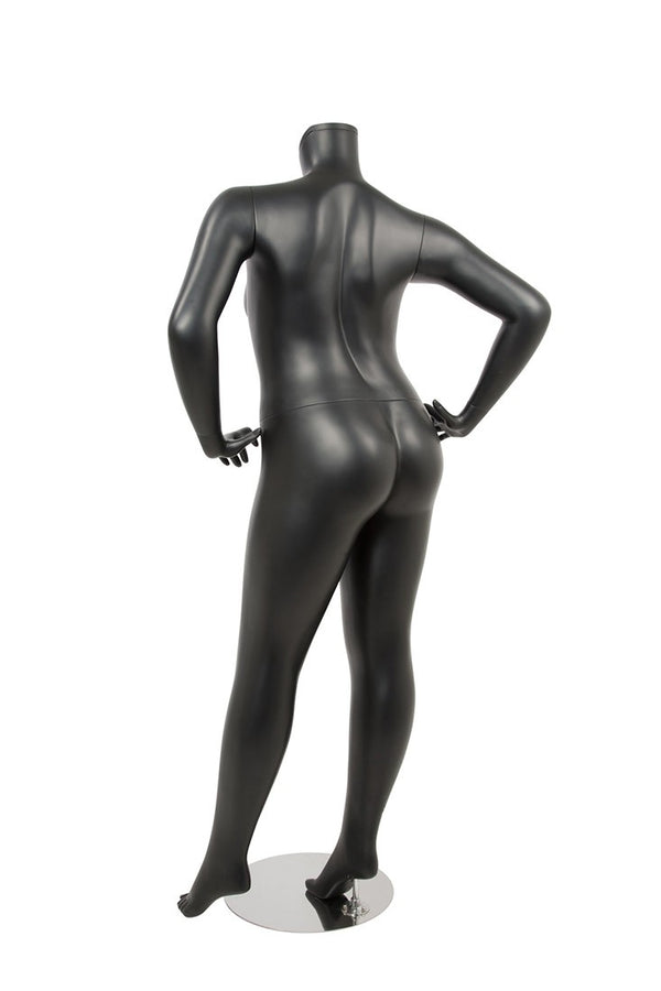 FEMALE BODY PLUS SIZE16 W/ CAP - HEAD SOLD SEPARATELY (MAF-BODY16-5/BLK)