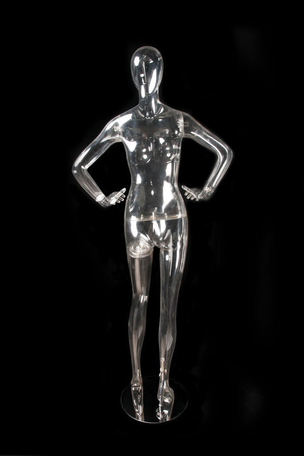 FEMALE CLEAR MANNEQUIN (EGG2) (MAF-CL2-EGG2)