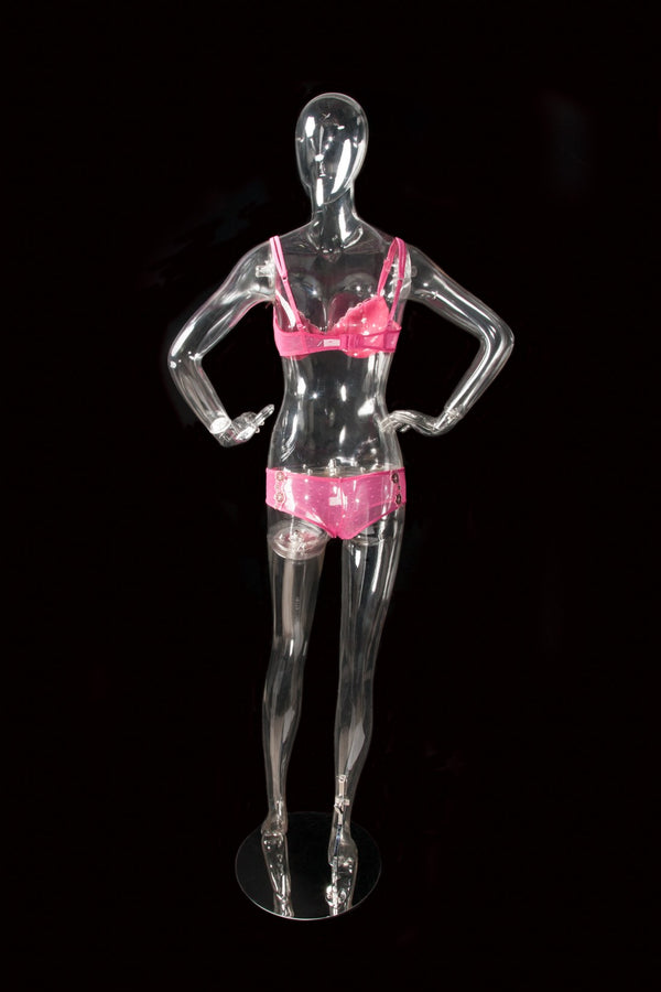 FEMALE CLEAR MANNEQUIN (EGG2) (MAF-CL2-EGG2)