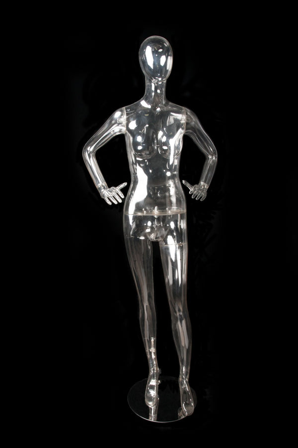 FEMALE CLEAR MANNEQUIN (EGG2) (MAF-CL2-EGG2)