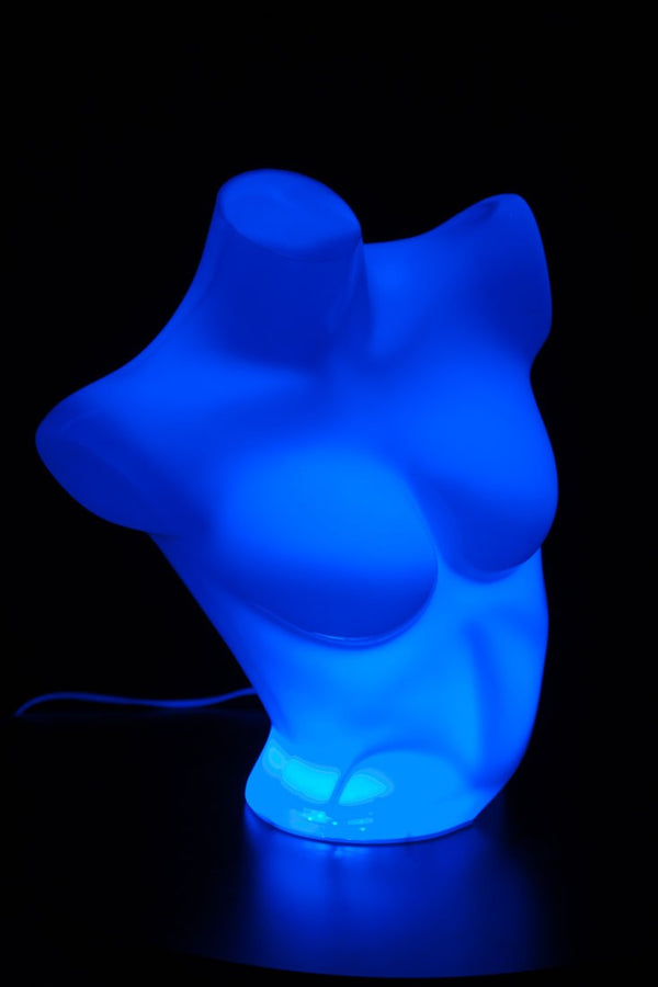 FEMALE CLEAR 1/2 TORSO W/ RGB LED LIGHT (MAF-CL4-102LED)