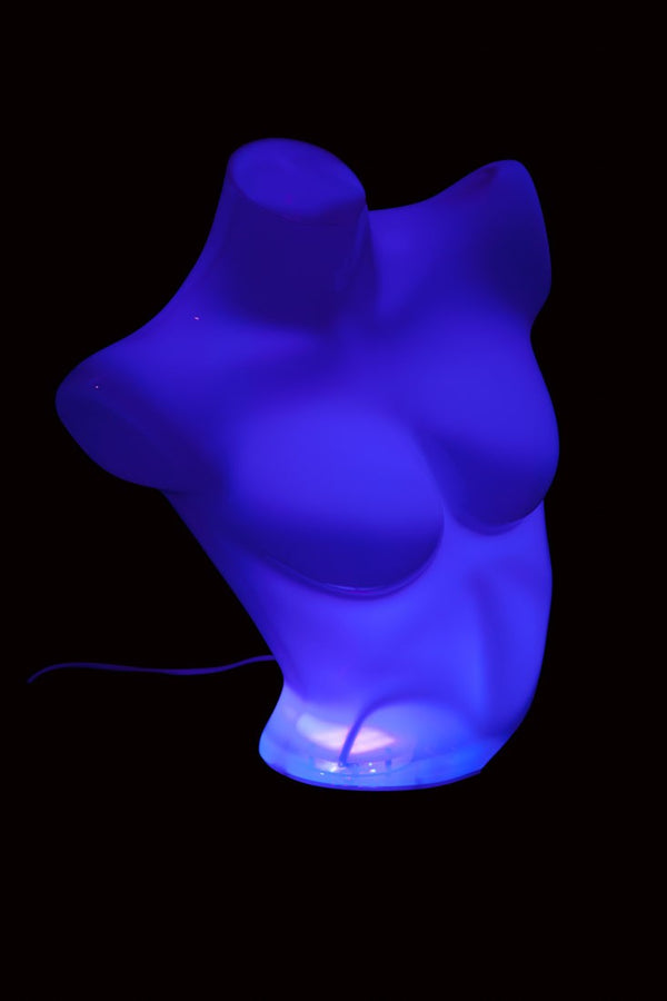 FEMALE CLEAR 1/2 TORSO W/ RGB LED LIGHT (MAF-CL4-102LED)