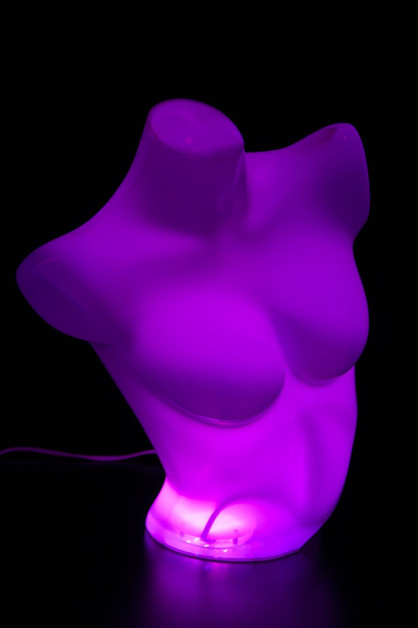 FEMALE CLEAR 1/2 TORSO W/ RGB LED LIGHT (MAF-CL4-102LED)