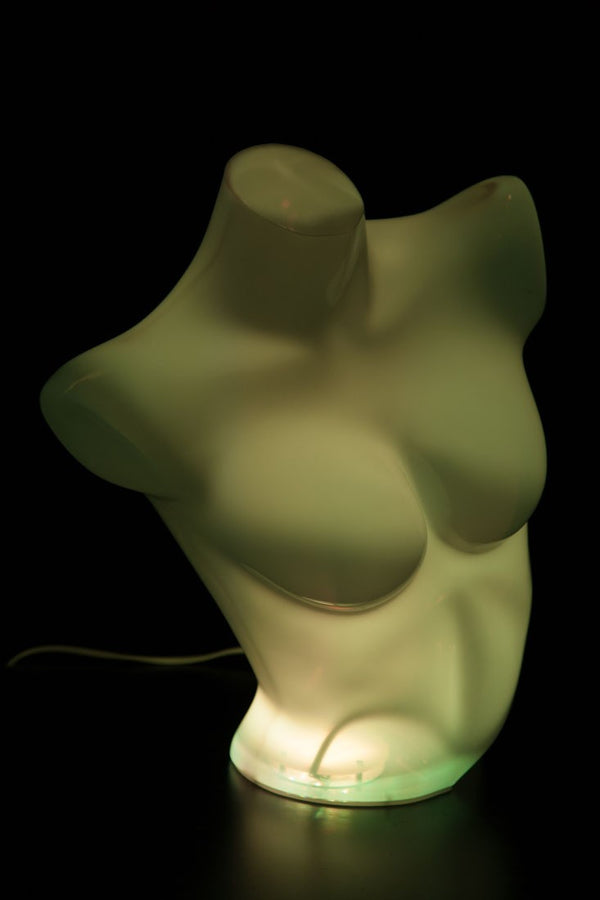 FEMALE CLEAR 1/2 TORSO W/ RGB LED LIGHT (MAF-CL4-102LED)