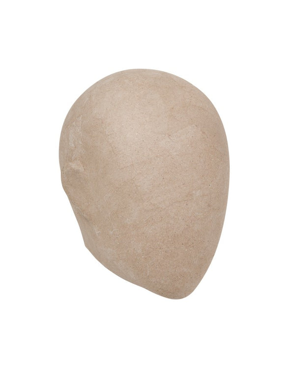 FEMALE EGG FACE HEADS, MATTE WHITE (MAF-EGG/PAPER)