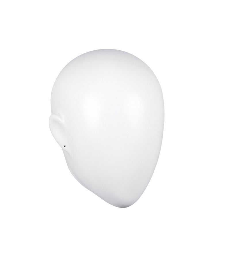 FEMALE EGG FACE HEADS, MATTE WHITE (MAF-EGG/WHT)