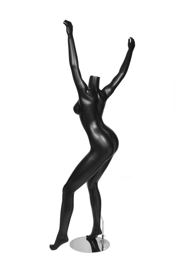 FEMALE FUN POSE1 W/ CAP - HEAD SOLD SEPARATE (MAF-FUN1/BLK)