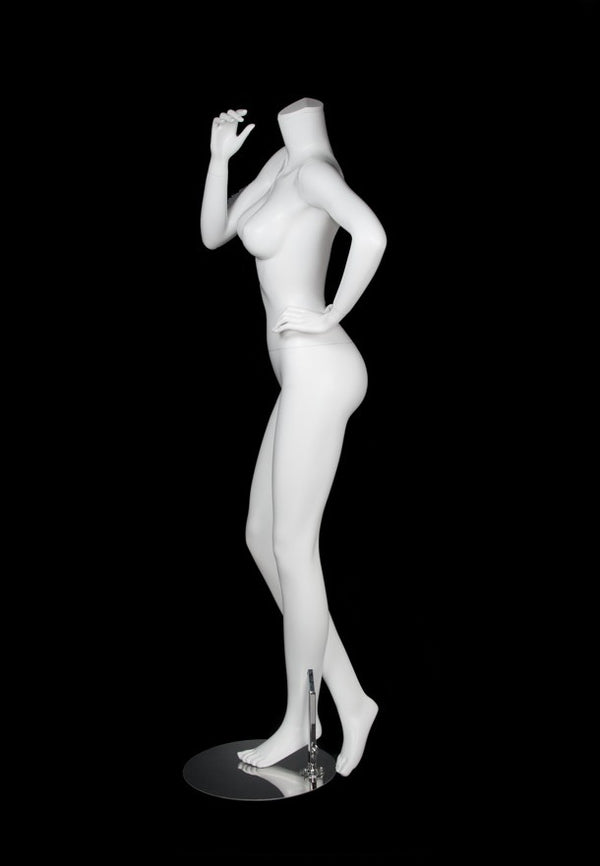 FEMALE FUN POSE3 W/ CAP - HEAD SOLD SEPARATE (MAF-FUN3/WHT)