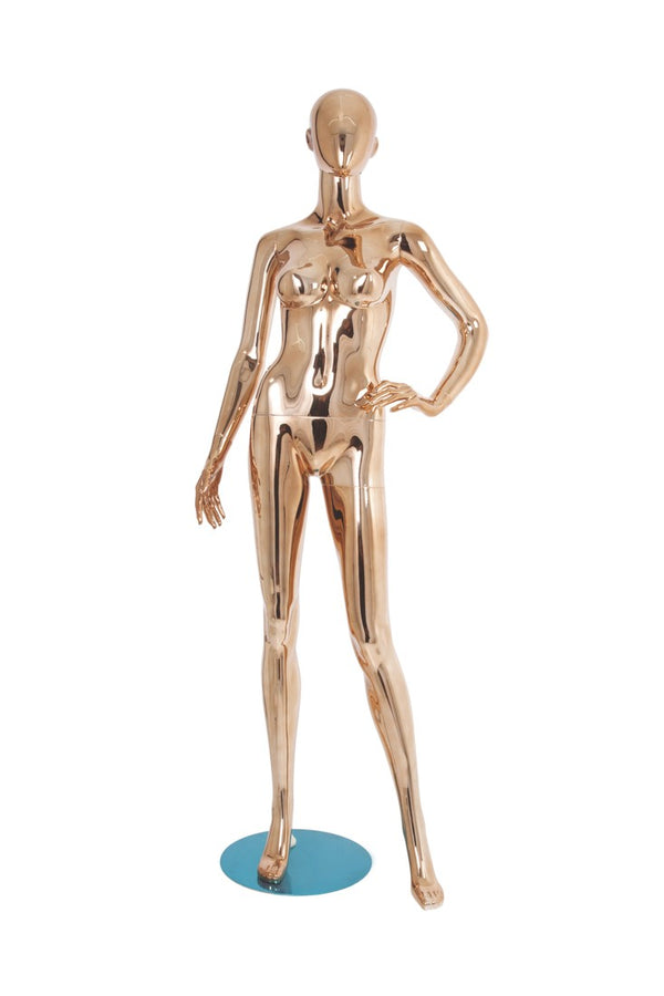 Changeable Head Female Mannequin W/ Head (MAF-P2-BODY1/COPP)