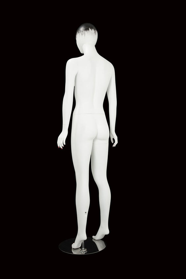 FEMALE MANNEQUIN W/ LIPS & BLACK HAIR (MAF-S2-LYN5)