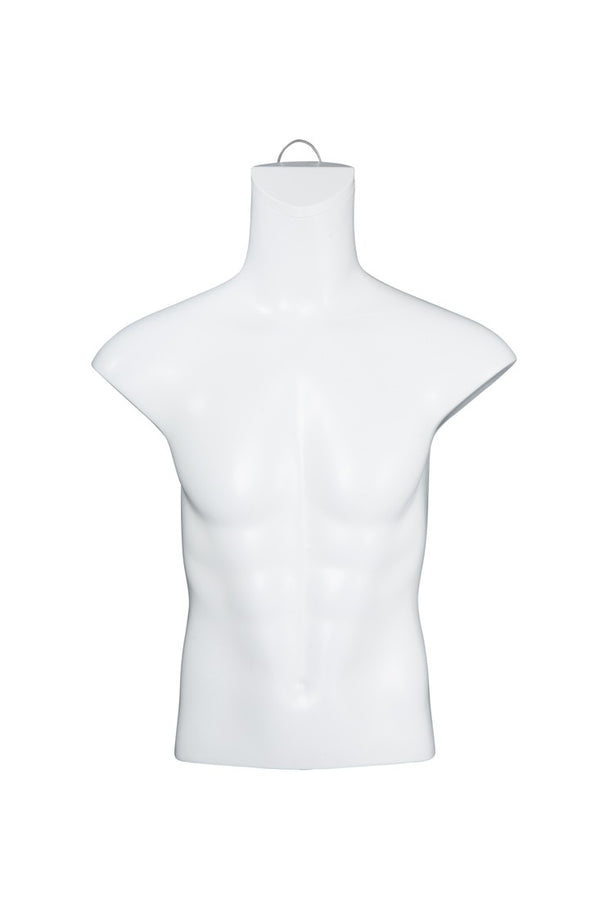 1/2 Male Torso Mannequin (MAM-A4-3404/WHT)