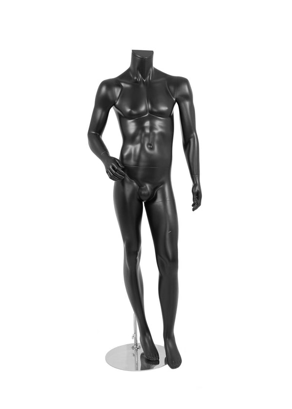 MALE BODY POSE2 W/ CAP - HEAD SOLD SEPARATELY (MAM-BODY2/BLK)