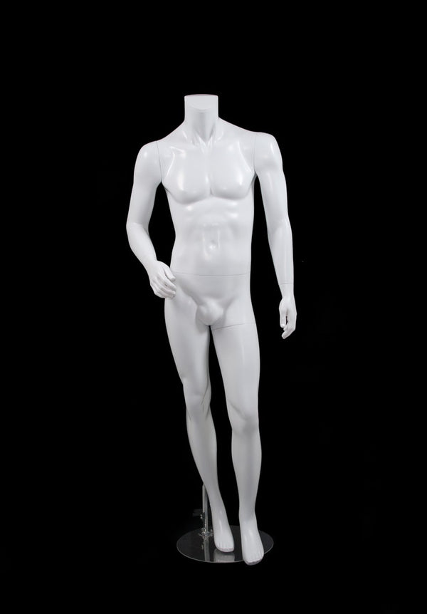 MALE BODY POSE2 W/ CAP - HEAD SOLD SEPARATELY (MAM-BODY2/WHT)