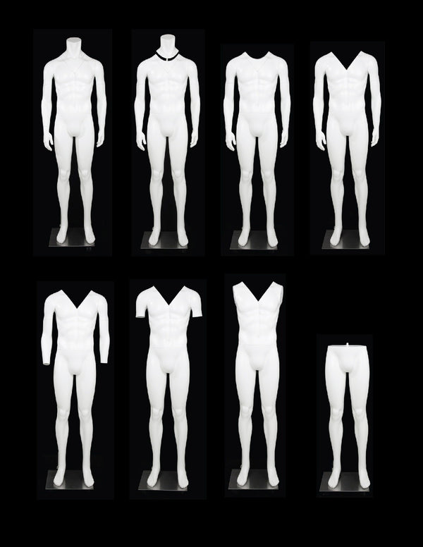 MALE FULL BODY GHOST MANNEQUIN (MAM-GHOSTFUL/WH)