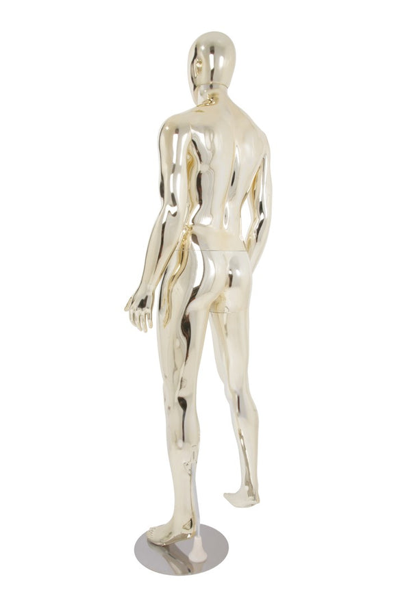 Changeable Head Male Mannequin W/ Head (MAM-P2-BODY1/GOLD)