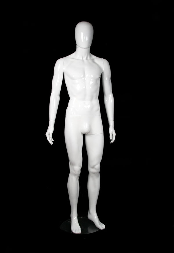 PLASTIC MALE EGG HEAD MANNEQUIN (MAM-P2-EH1)