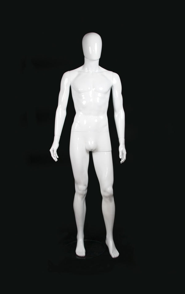 PLASTIC MALE EGG HEAD MANNEQUIN (MAM-P2-EH2)