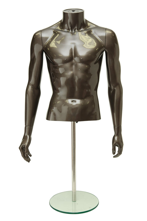 PP. 1/2 MALE TORSO W/ARMS, W/ CAP (SMT1)  (MAM-P4-SMT1)