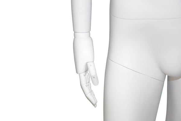 MALE MANNEQUIN W/ WOOD ARMS (MAM-S2-ARM1/WW)