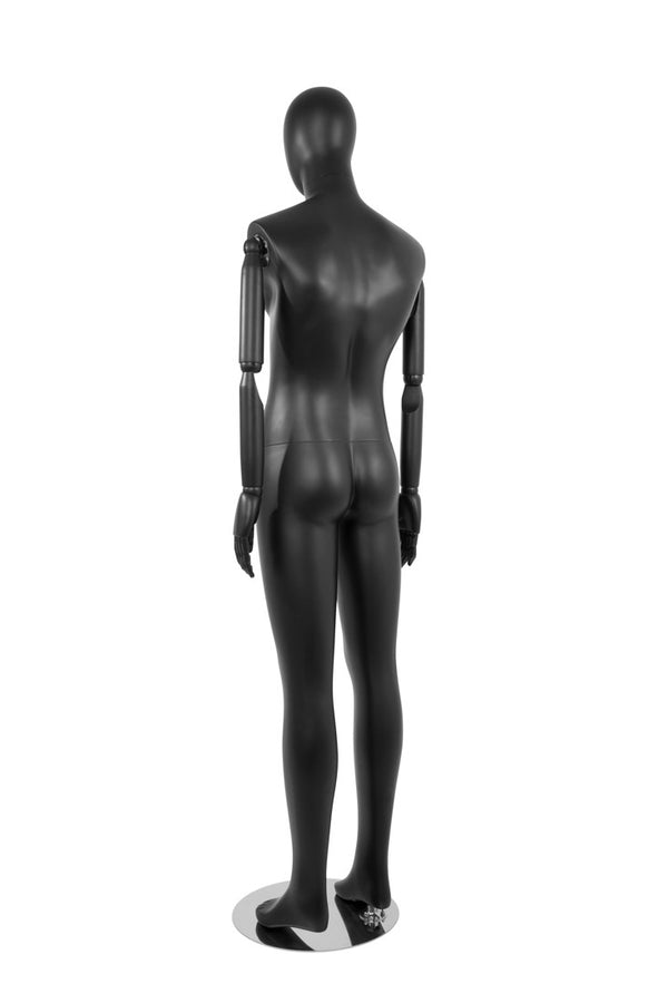 MALE  MANNEQUIN W/ WOOD ARMS (MAM-S2-ARM2/BB)