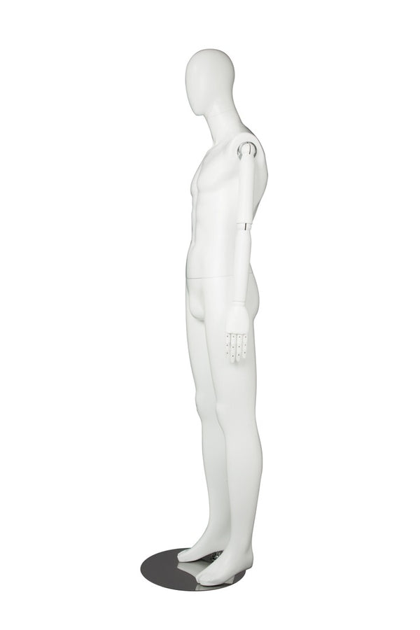 MALE  MANNEQUIN W/ WOOD ARMS (MAM-S2-ARM2/WW)