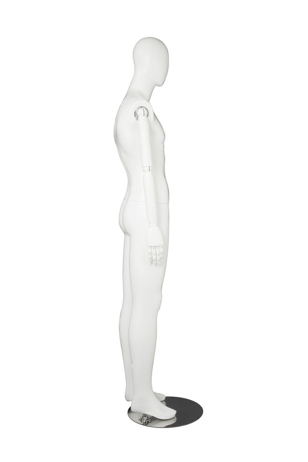 MALE  MANNEQUIN W/ WOOD ARMS (MAM-S2-ARM2/WW)