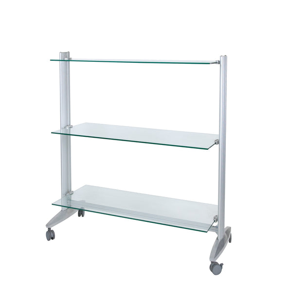 3-Tier Glass Shelf Table Rack(R-107/SI)