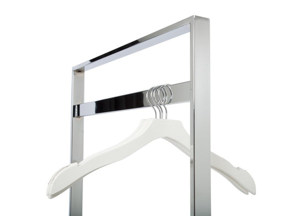 1-TIER ACCESSORY/CLOTHES RACK, MIRROR CHROME (R-400-1-ADJ/MC)