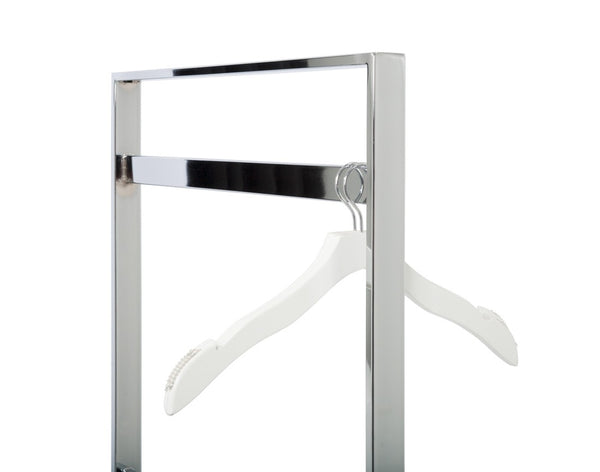 1-TIER ACCESSORY/CLOTHES RACK, MIRROR CHROME (R-400-2-ADJ/MC)