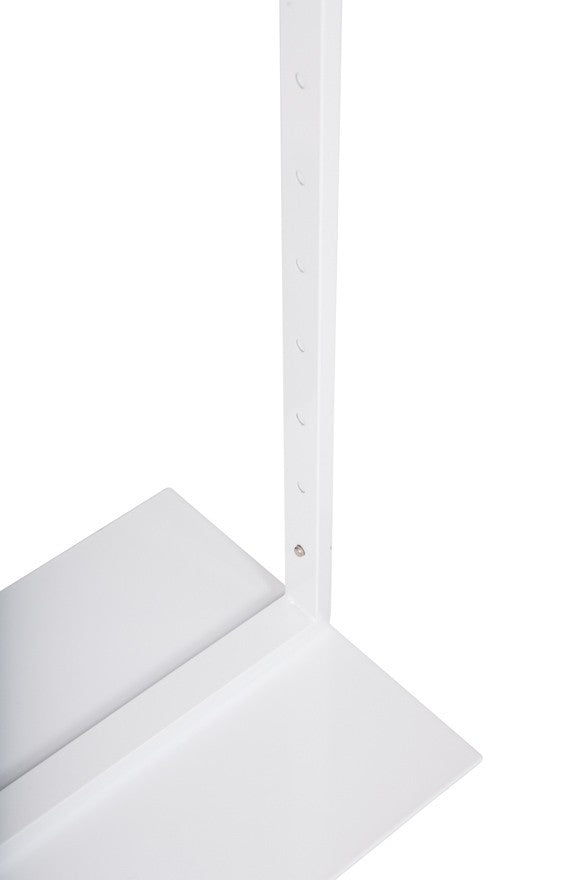 1-TIER ACCESSORY/CLOTHES RACK, WHITE (R-400-2-ADJ/WH)