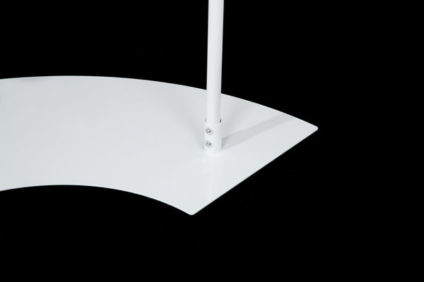 54" HALF ROUND RACK, HEIGHT ADJUSTABLE (R-HR54-ADJ/WH)