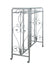 DECORATIVE RACK W/ TOP GLASS, SILVER (RHZ-005)